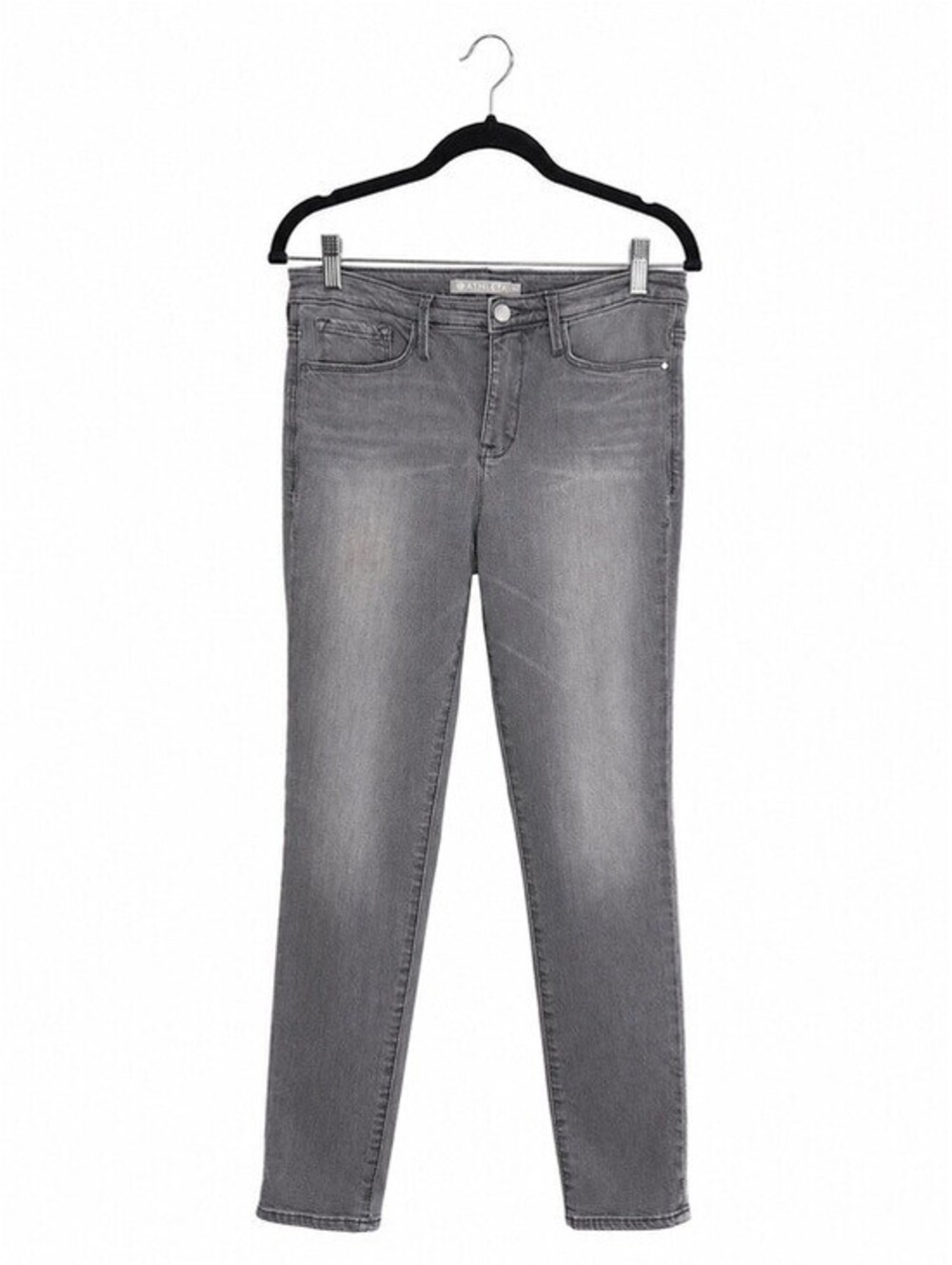 Athleta Sculptek Skinny Jeans Gray Wash Stretch Denim Women's Size 10